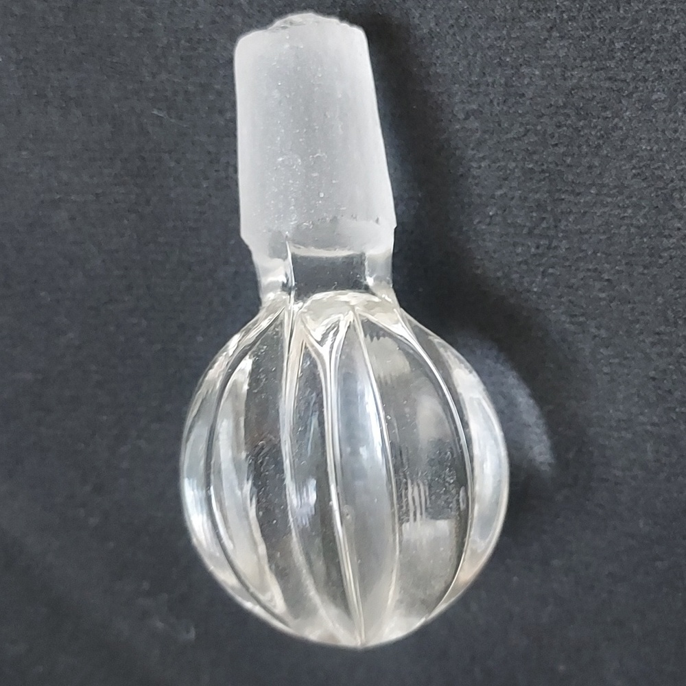 Vintage imperial glass perfume bottle cut crystal Art deco art nouveau - Picture 8 of 13